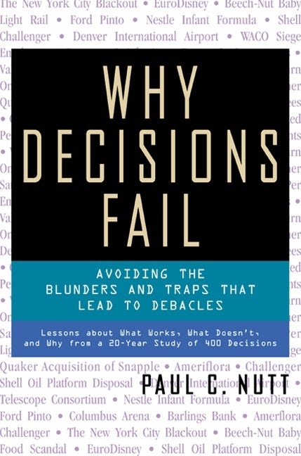 Cover image for Why Decisions Fail, isbn: 9781576751503