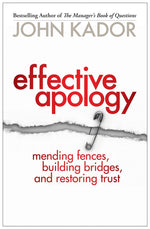 Cover image for Effective Apology, isbn: 9781609944575
