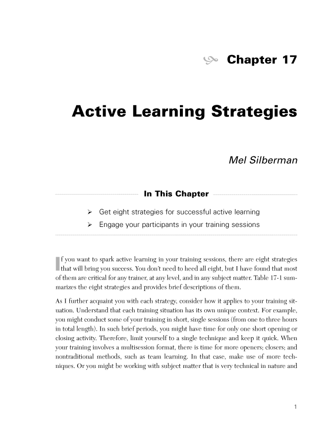 Active Learning Mel Silberman Pdf Creator