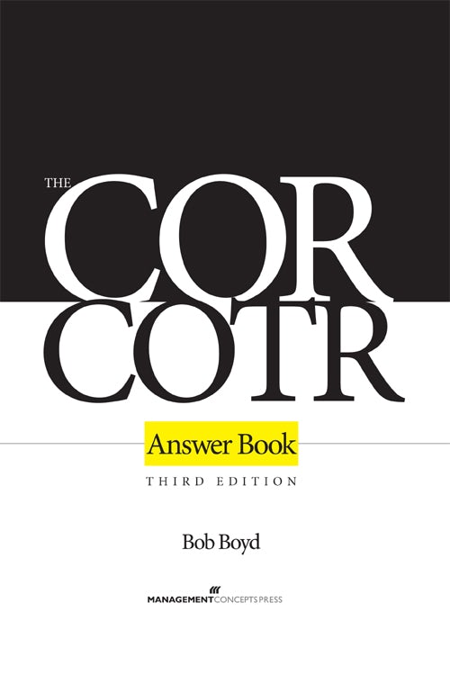 Cover image for The COR/COTR Answer Book, isbn: 9781567263732