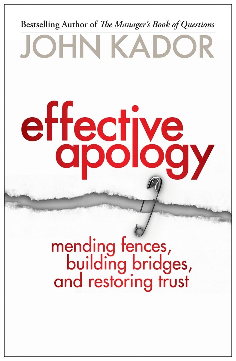 Cover image for Effective Apology, isbn: 9781576759011