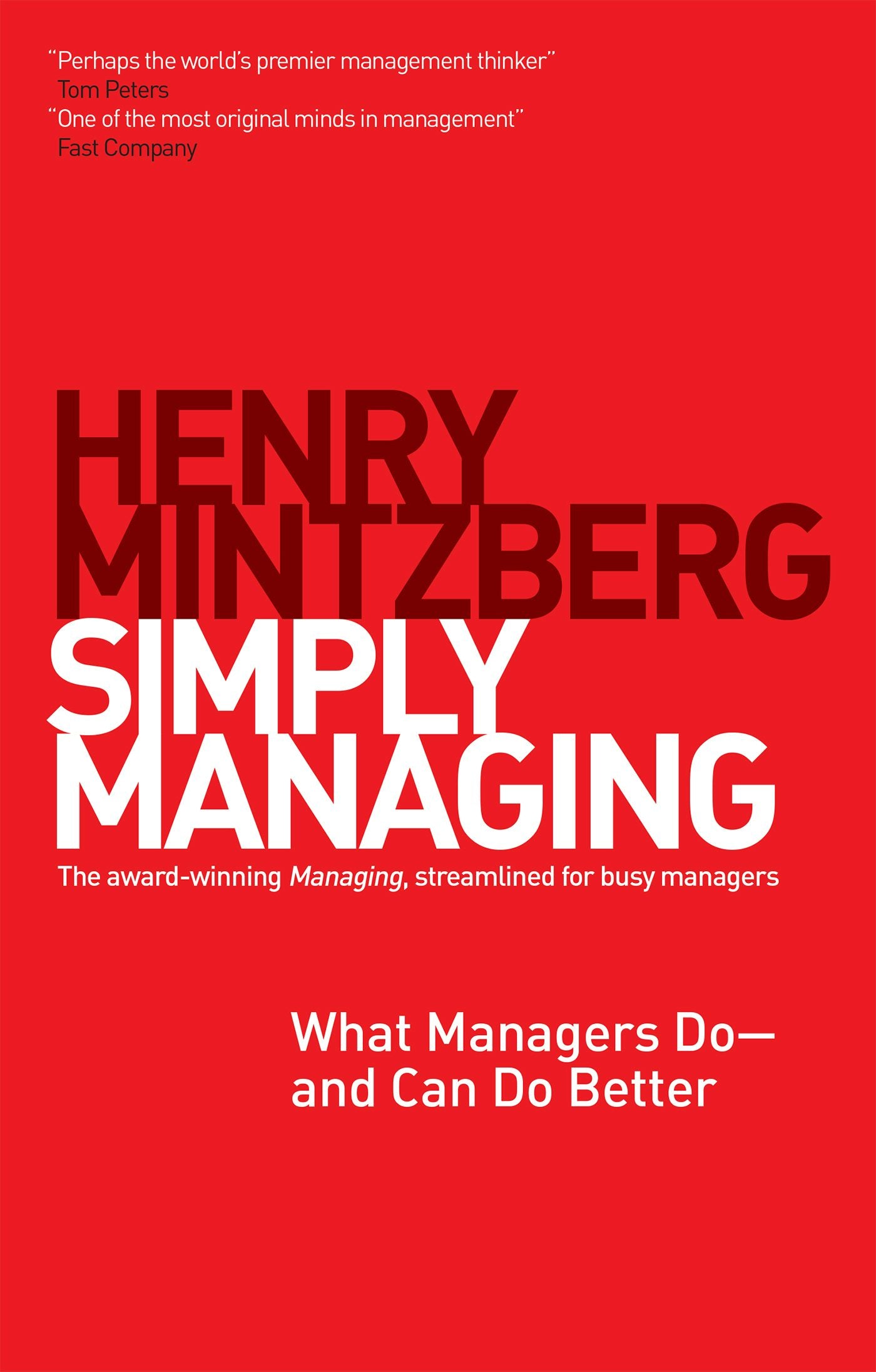 Cover image for Simply Managing, isbn: 9781609949242